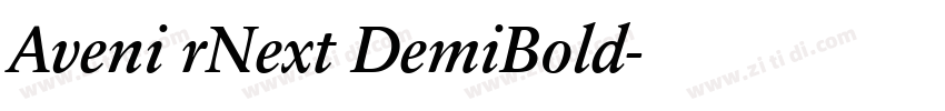 Aveni rNext DemiBold字体转换
